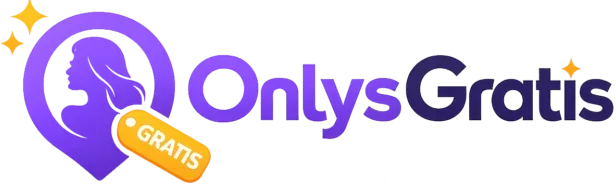OnlysGratis logo: purple wordmark with a purple pin icon and an orange 'GRATIS' tag.